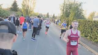 The finish straight at the Spring 2023 Mid Cheshire 5k (also the English Championships)