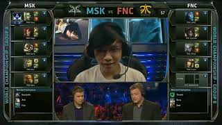 【LOL S3全球总决赛】16 第9场 MSKvsFNC B组