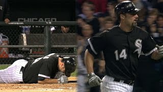 MIN@CWS: Konerko hit in face, homers in next at-bat