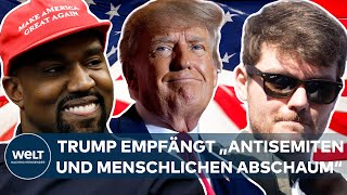 PROBLEMATISCHES DINNER: Donald Trump lädt Rapper Kanye West und Rassisten Nick Fuentes zum Essen ein