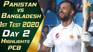 Pakistan vs Bangladesh 2020 | Short Highlights Day 2 | 1st Test Match | PCB