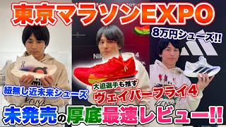 【未発売】最新厚底シューズを超本音で切る!!ヴェイパーフライ4も...!!【東京マラソンEXPO2025】