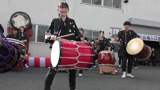 2023.2.26 帝松　松岡醸造　酒蔵祭りオープニングセレモニー　武蔵越生和太鼓部青龍736.37代目