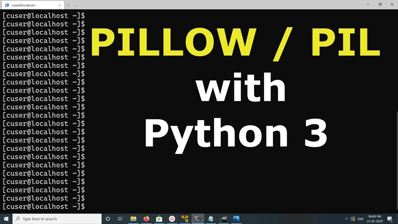 Python pillow создать изображение