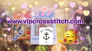 VIPCROSSSTITCH SILK + JOY SUNDAY 2 OF 2 #vipcrossstitch #unboxing #review #stampedcrossstitch