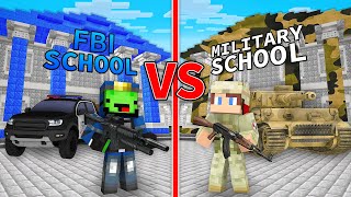 Mikey FBI School vs JJ MILITARY School in Minecraft (Maizen)