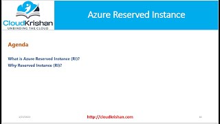 Azure Reserved Instance (RI)