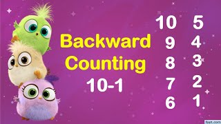 Backward Counting 10-1, Reverse counting 10-1, Backward Counting 10-1 for LKg kids