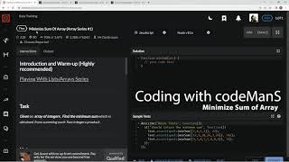 Codewars 7 kyu Minimize Sum of Array (Array Series #1) Javascript