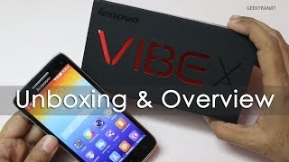 Lenovo VIBE X Android Phone Unboxing \u0026 Hands on Overview