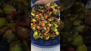 Thanksgiving Side: Maple Bacon Brussel Sprouts - full recipe: https://whi.sk/aB8tk #shorts30