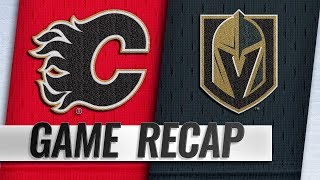 Fleury ties Plante as Golden Knights down Flames, 2-1