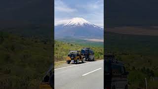 エブリイとジムニーと富士山と山中湖