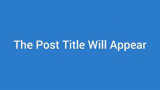 Solved: Post/Page Title Not Appearing In WordPress
