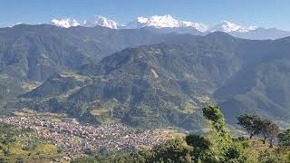 Besishahar from Lamjung Durbar