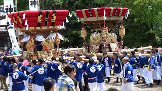 平成30年 加佐・三坂神社春祭り 本宮 屋台宮入