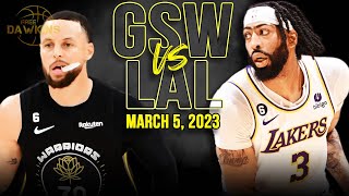Golden State Warriors vs Los Angeles Lakers Full Game Highlights | March 5, 2023 | FreeDawkins
