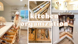 KITCHEN ORGANIZATION IDEAS! Pantry Storage, Clean & Refresh with Me! Kitchen Tour! 2023