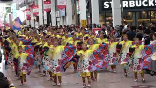 とらっくよさこい(ちふれ) 2018土佐のおきゃく 春の舞 帯屋町 mususukunjp