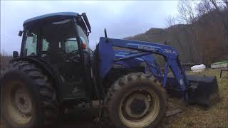 The Loader is Finally Off The TN70 New Holland