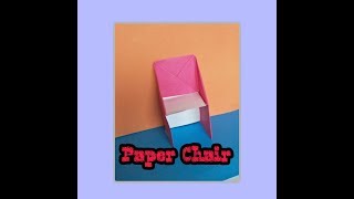 how to make an origami chair step by step