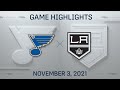 NHL Highlights | Blues vs. Kings - Nov. 3, 2021