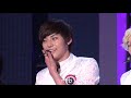 fancam 뉴이스트 nu est 민현 minhyun 인터뷰 120613 청주 kbs 해피콘서트 황민현 직캠 by 아이도루러브