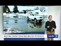 warmer temperatures in spokane lead to level three potholes scattered across the region