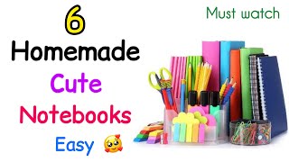 6 DIY NOTEBOOK FOLDER Organizer - Back to SCHOOL /how to make folder organizer / Diy organizer /mini