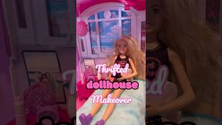 I don’t just thrift Barbie dolls and give them makeovers, I also make over Barbie houses! #diy