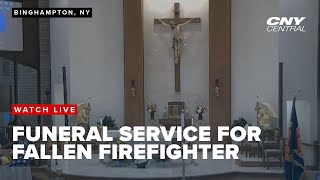 Funeral service for Binghamton Firefighter John R. Gaudet