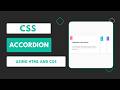 Create Accordion Using HTML and CSS Only