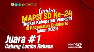 JUARA 1 CABANG SENI REBANA LOMBA MAPSI SD