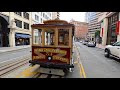 California St Cable Car Eastbound from Van Ness Avenue - San Francisco