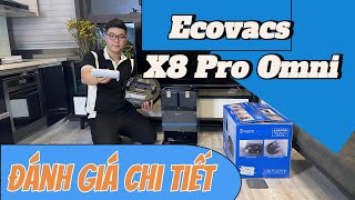 Đánh giá Ecovacs X8 Pro Omni - Con lăn lau nhà trên robot