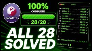 PicoCTF/Cylab The Beginner's Guide to the Challenge Library - Full Walkthrough (28 Challenges)