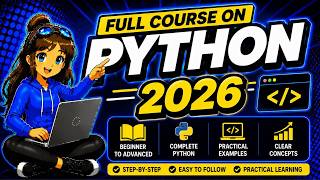 Complete Python Tutorial For Beginners 2025| Python Course in 6 hours