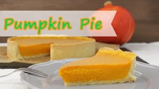 PUMPKIN PIE Rezept [amerikanischer Kürbiskuchen] mit Mürbeteig [deutsch]