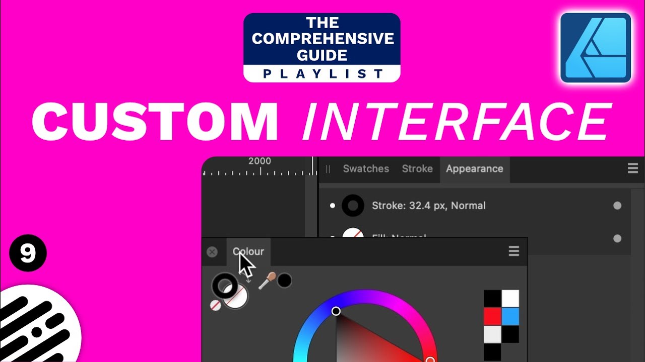 Affinity Designer Tutorial Custom Interface Youtube