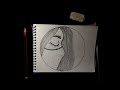 How to draw a girl wearing a mask (Easy pencil drawing)