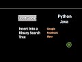 Insert into a Binary Search Tree  | leetcode :701 | explaination + code