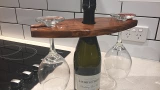 Making a wine glass holder