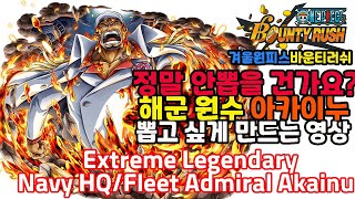 원수 아카이누 뽑고 싶게 만드는 영상.. 정말 안뽑을건가요? Extreme Legendary Navy HQ/Fleet Admiral Akainu