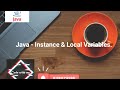 Instance/ Object  & Local Variables in Java || Java Programming