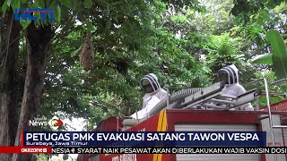 Petugas PMK Evakuasi Sarang Tawon Vespa di Surabaya #SeputariNewsPagi 06/07