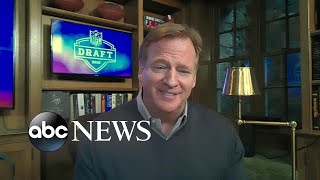 NFL commissioner’s behind-the-scenes tour of 1st virtual NFL draft