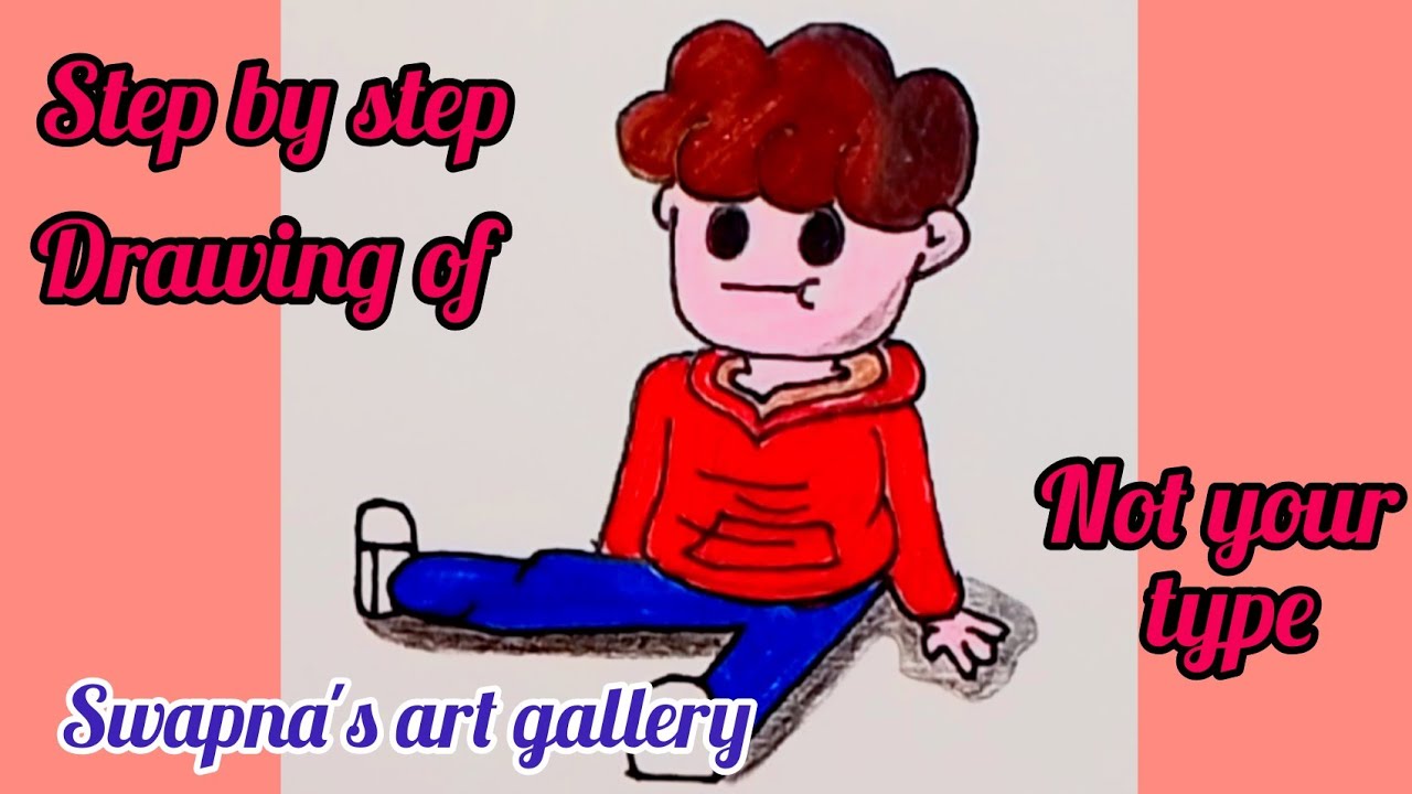 Drawing Of Not Your Type Youtube Animator Step By Step Tutorial