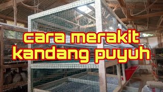 CARA MEMBUAT KANDANG PUYUH