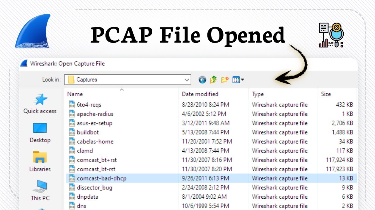 How To Open A Pcap File In Wireshark Data Review Youtube