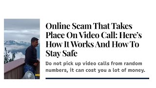 Online Scam That Takes Place On Video Call: Here’s How It Works And How To Stay Safe